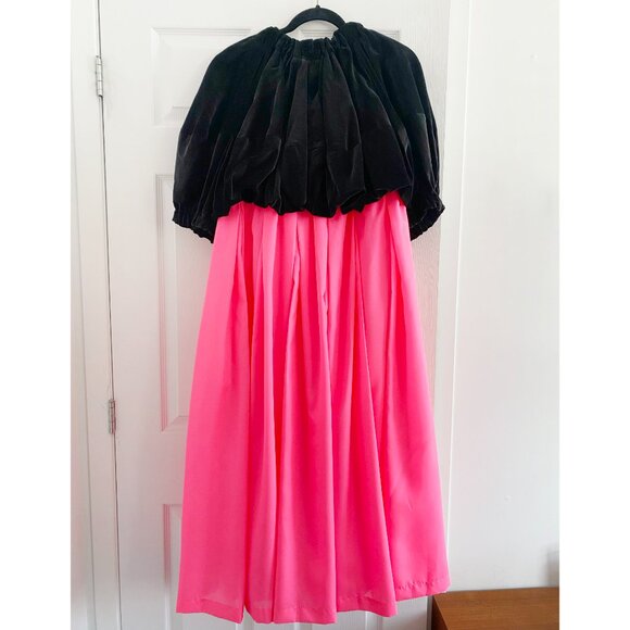 Comme des Garcons Black and Neon Pink Bubble Dress, size Large - Picture 4 of 9